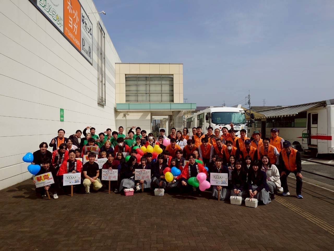 おのだサンパークにて献血勧誘活動を行いました！